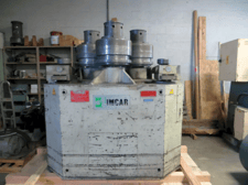 5" x 5" x 5/8" Imcar #CPHV-130, angle roll, LED readout, hydraulic guide rolls, 24 HP, 460 V., 2002