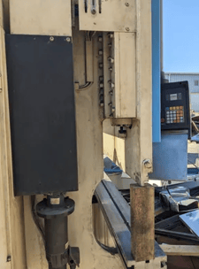 150 Ton, LVD #150-JS-10, CNC hydraulic press brake, 10' overall, 98" between housing, Hurco Autobend 7