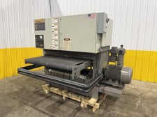 Timesavers #252-1M, abrasive finishing machine, 52" belt width, 15-45 FPM, 40 HP, 1998