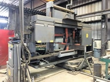 44" x 25" HEM #WF190MRB, double miter horizontal band saw, 15 HP blade, 31' 4" x2" x0.063"