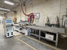 CNC Factory #Python-XPR, CNC router, 5' x 10' vacuum table, 10.7 HP spindle, 10-pos. ATC, 230 V., 2019