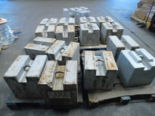 Fairbanks #1000, Calibration Weights, 1000 lb. Each, Cast Iron, LOT of 18