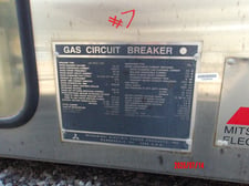 3000 Amps, Mitsubishi, 120 SFMT 40 E 120-SFMT-40E, 145 kV, High Voltage Circuit Breaker