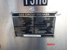 2000 Amps, Mitsubishi, 70 SFMT 40 EB 70SFMT-40E-B, 72.5 kV, High Voltage Circuit Breaker