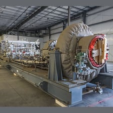 42,670 ACFM, 17 PSIG, Dresser Roots #OIB-75, centrifugal compressor, 3000 HP req., skid mounted, Unused (2