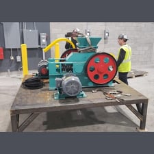 Henan Shibo #2PG400X250, double roll crusher, 400mm x 250mm rolls, 5-15 TPH, 25mm max feed