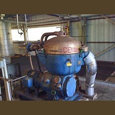 26.5" Alfa-Laval #B214C, disc automatic centrifuge, reconditioned, new seals and bearings