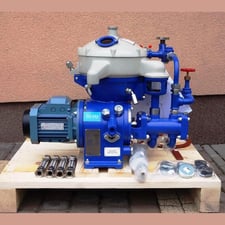 Alfa-Laval #MAB 103, solid retaining disc centrifuge separator, 1,400 L/h, 6.1 GPM, 380 V. (3 available)