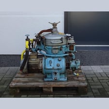 Alfa-Laval #MAB 205 S-24-60, solid retaining disc centrifuge separator, 5,150 L/h, 25 GPM, 5 HP