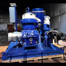 Alfa-Laval #MOPX207SGT-24, 3-phase disc centrifugal separator, 7,400 L/h, 6,400 RPM bowl, 440 V., refurbished