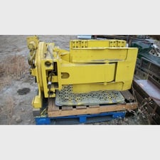 Forklift drum barrel handler, hydraulic operation, dual drum holder, full rotating type