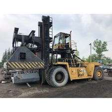 90,000 lb. Caterpillar #V1100, container stacker, 3306 CAT engine, 8,672 hours