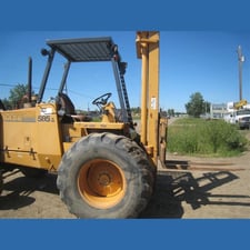 5,000 lb. Case #585E, rough terrain forklift, 14 ft. lift, Cummins 3.9L diesel, 4-speed automatic, 15,892