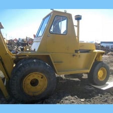 28,900 lb. Caterpillar #V180HR, rough terrain forklift, dual 445/65R22.5 tires, 1974