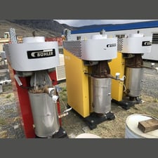 Buhler #SRK MD 25, vertical stirred bead mill, 16" diameter x 31" H chamber, 22/26.5 kW, 400/460 V. (3