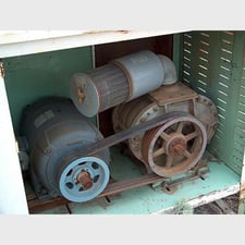 Roots #710 AF, horizontal positive blower, 7" x 10" rotors, 4" inlet/discharge, 30 HP, 208/220/440 V.