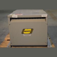 15 KVA 600Y Primary, 208Y Secondary, Beaver, Dry Type Transformer 3 Phase (2 available)