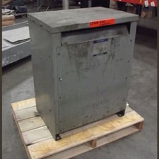 63 KVA 460 Primary, 460Y/266V Secondary, Sylvania #632-LP3-3N, Dry Type Transformer 3 Phase