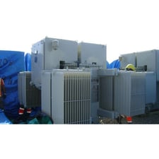 2000 KVA 11,000 Primary, 415V Secondary, Areva #PT, Oil Filled Distribution Transformer 3 Phase, Never Used