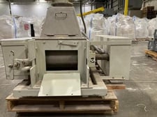 Kice #VJ-8x6, Dual Roll Mill, 8" diameter x 16" long rolls, rotary airlock valve, 10 HP GE motor, 230/460