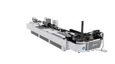 16.54" AMOB #CH-350, Hydraulic Tube Bending Machine, single-stack design, 3D anti-collision simulation, full