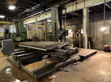 Giddings & Lewis #340-T, Horizontal Boring Mill, 60" x 122" T-slot table, 36" X, 36" Y, 60" Z, 5" bench vise