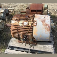 100 HP 1180 RPM General Electric, Frame 444T, TEFC, 575 Volts, Electric Motor