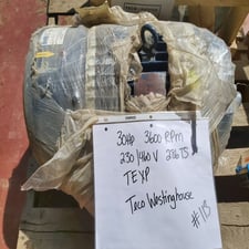 30 HP 3600 RPM Westinghouse, Frame 286TS, 460 Volts, Electric Motor