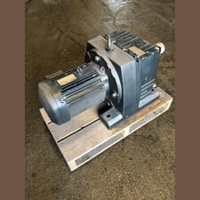 5.5 HP 1765 RPM Sew-Eurodrive #R107/A, Gearmotor, 172:1 Ratio, 3 phase, 330/575 Volts