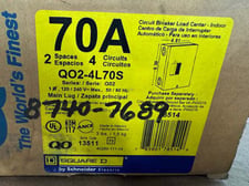 Square D Circuit Breaker Load Center QO2-4L70S 120/240V
