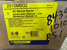 Square D Allis-Chalmers Manual Motor Starter 2510MBG2 600V AC