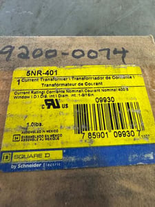 Square D Current Transformer 5NR-401 600V
