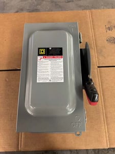 Square D Fusible Heavy Duty Safety Switch H362A 600 VAC / 600 VDC