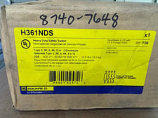 Square D Heavy Duty Safety Switch H361NDS 600 V