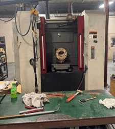 OKK #SX-4000, Horizontal Machining Center, 22" X/Y, 27.1" Z, 50 HP, 15000 RPM, 60 automatic tool changer
