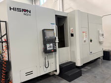 Haitian, Precision #MQ50, CNC horizontal machining center, Fanuc 31i-B Plus, 28.7" X, 28.7" Y, 31.5" Z, 12000
