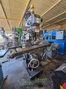 Lagun #FTV-2S, vertical mill, 10" x 50" table, 3 HP, 30" X, 16" Y, 16" Z, 55-4250 RPM, R-8, Newall C80 2-Axis