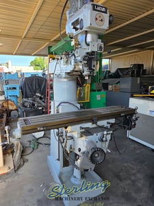 Lagun #FTV-2L, vertical mill, 10" x 56" table, 33" X, 16" Y, 16" Z, 55-4250 RPM, R-8, Newall DP700 2-Axis