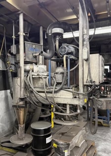 Cyclo-Tex #KC-21, Air Particle Classifier System, 3 HP, stainless steel cyclone fines collector, coarse dust