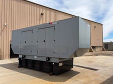 500 KW MTU #10V1600DS500, diesel generator, sound attenuated enclosure, 277/480 Volts, 177 hours, 2015