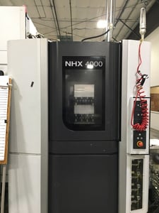 DMG, Mori #NHX-4000, CNC horizontal machining center, Mitsubishi M730BM Control, 22" X, 22" Y, 26" Z, 14000