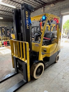 6,000 lb. Hyster #S60FT, Forklift, 89" lowered height/187" raised height, triple stage mast, 3-way