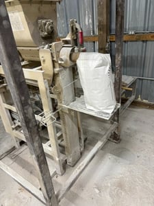 IMER #Mortarman-750, Turnkey Mortar Mixer & Bagging System, HL Stoker 200 bagger hopper, bag filling station
