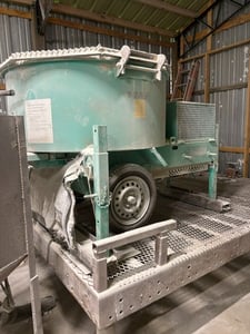 IMER #Mortarman-750, Towable Mortar Mixing Production System, (4) large steel material hoppers, heavy-duty