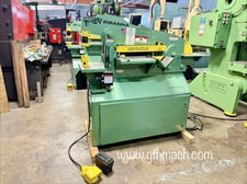5" x 5" x 3/8" Piranha #P-50, Hydraulic Ironworker, 50 Ton, 8" throat, 13-1/2" open, 4-1/4" stroke, 10 HP, w/