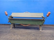 96" Chicago Dries & Krump #L37, sheet metal brake