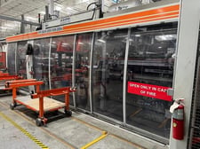 QS Group In Line #VPF-5-BAR, plastic thermoforming machine, 450mm mold height, 2090mm x 1070mm sheet, 2018