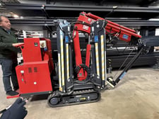Kegiom #350-4 Spider, gas powered compact telescopic crawler crane, 4500 lb., 2016