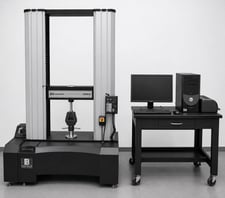 Instron #5582, 22.5k (100kN) tensile & compression tester, 48" testing opening, 22.5" btwn columns/screws