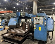 30" x 40" Kysor / Amada #H1080, horizontal band saw, powered infeed conveyor, 15 HP